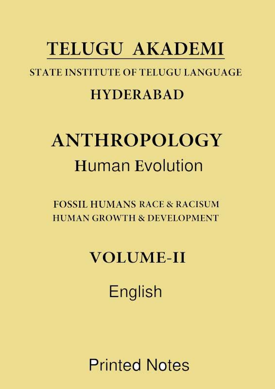 human-evolution-anthropology-printed-notes-by-telugu-akademi-in-english-for-ias-mains