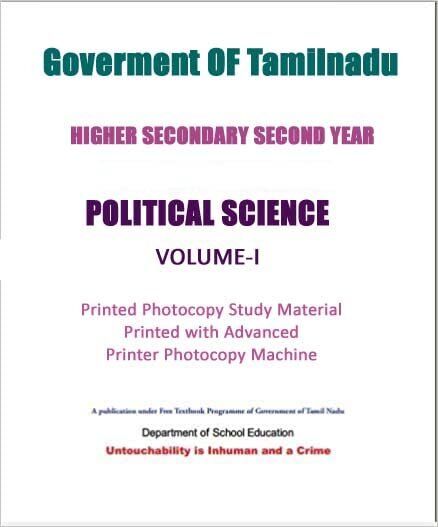 Tamilnadu State Board 12th Class Political Science Book in English tamilnadu-state-board-12th-class-political-science-book-in-english