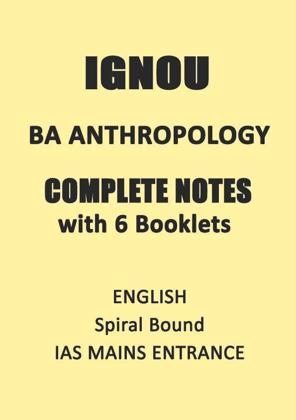 IGNOU BA Anthropology in English ignou-ba-anthropology-optional-notes-in-english-for-ias-mains-entrance-2022