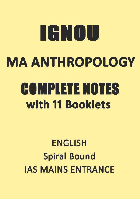 IGNOU MA Anthropology in English ignou-MA-anthropology-optional-notes-in-english-for-ias-mains-entrance-2022