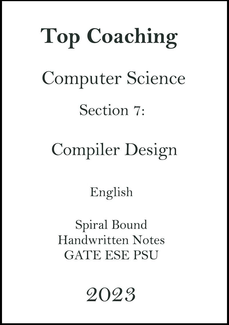 Computer Science Compiler Handwritten Notes for ESE Gates 2023 computer-science-engineering-compiler-handwritten-notes-for-ese-gates-2023