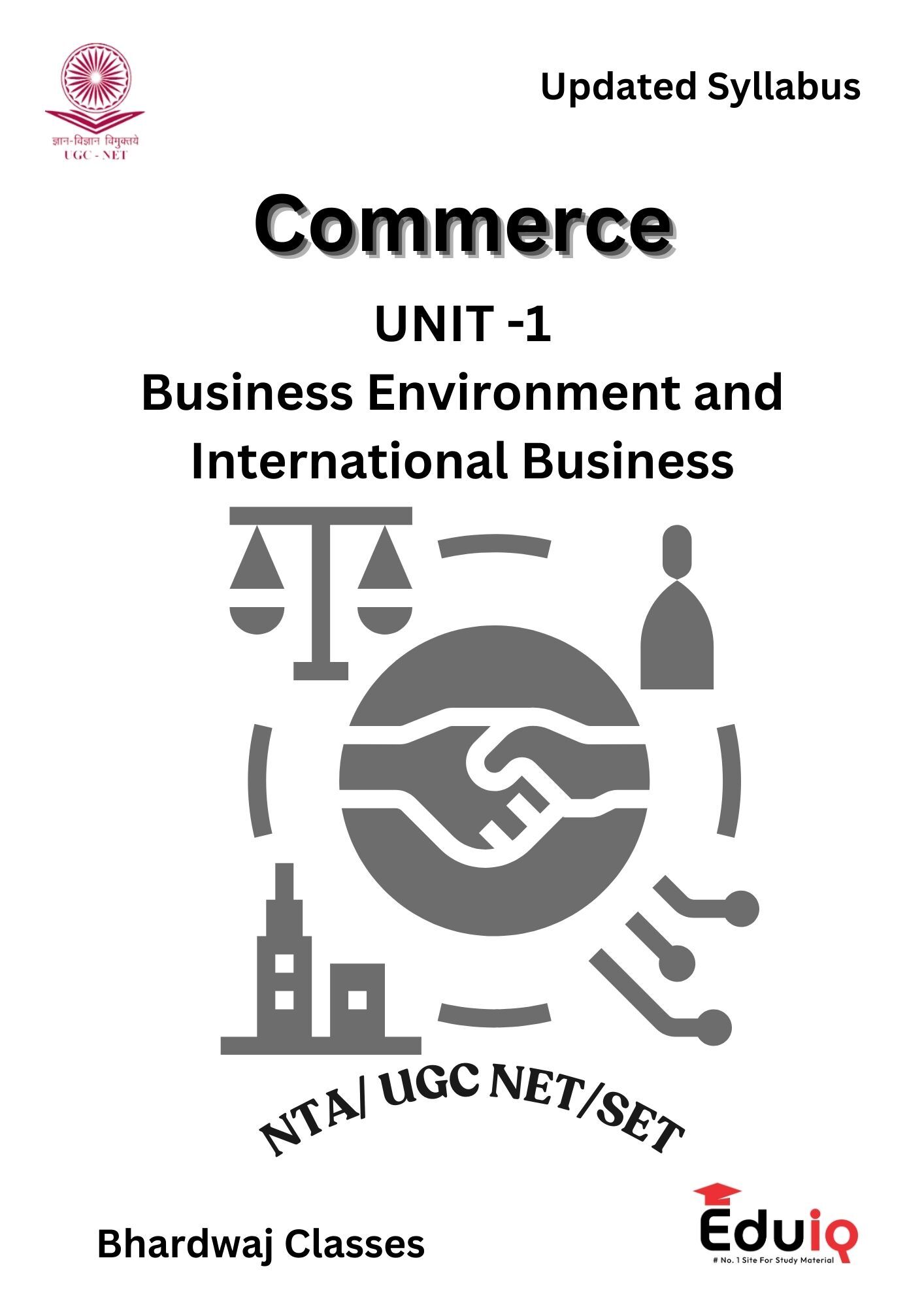 EduIQ Commerce Printed Notes (Unit 1-5) with MCQs for UGC NET 2025 EduIQ Unit 1 to 5 Printed Notes of Commerce with MCQs for UGC NET 2025