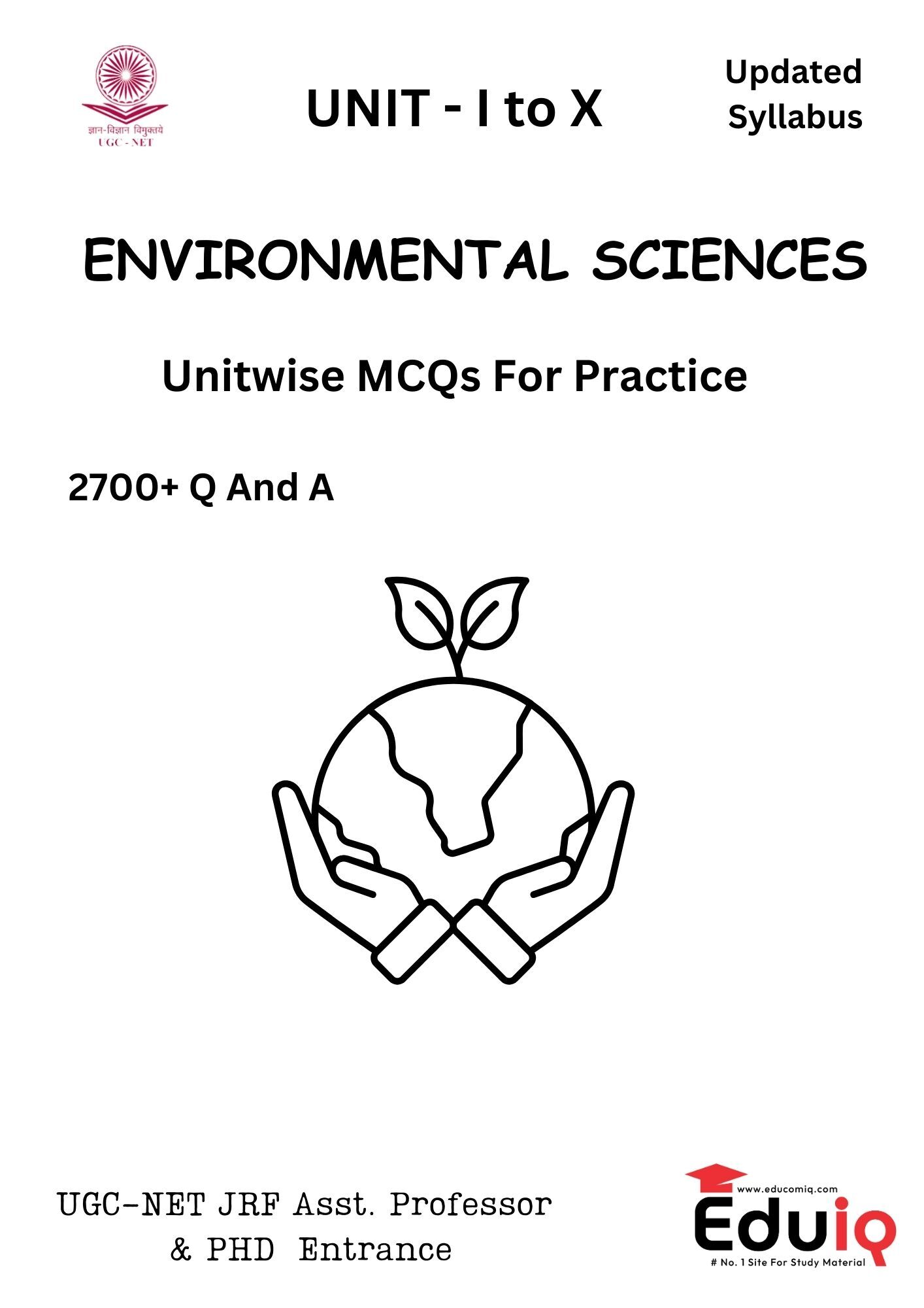 EduIQ Environmental Science 2700 MCQs Printed Notes for UGC NET & PhD Entrance Exams 2025