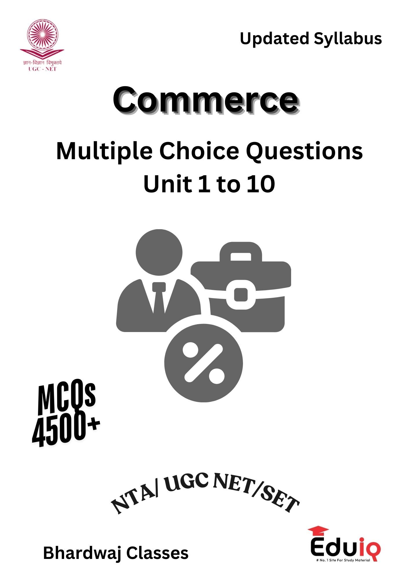 EduIQ Commerce MCQs Booklet for UGC NET/SET/JRF/PhD/Lectureship 2025