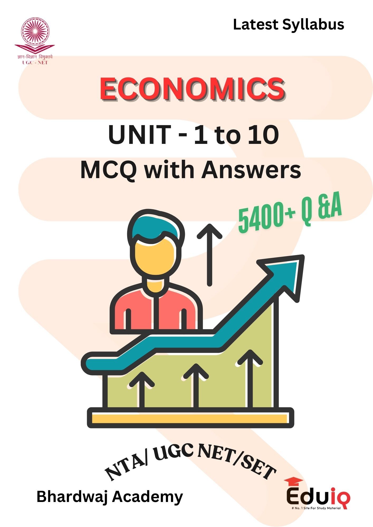 EduIQ Unit 1-10 Economy 5400+ MCQs with Answers by Bhardwaj Academy for UGC NET/SET & Competitive Exams 2025 – 2 Booklet Set