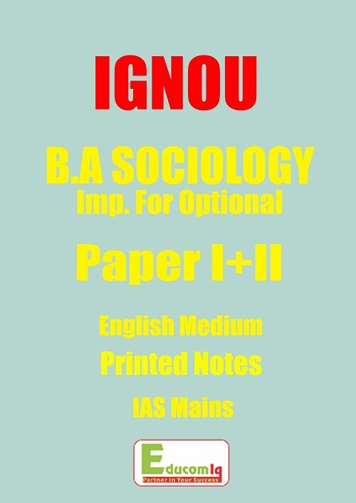 Ignou Ba Sociology English Medium Important For Ias Mains ignou-ba-sociology-english-medium-for-ias-pcs