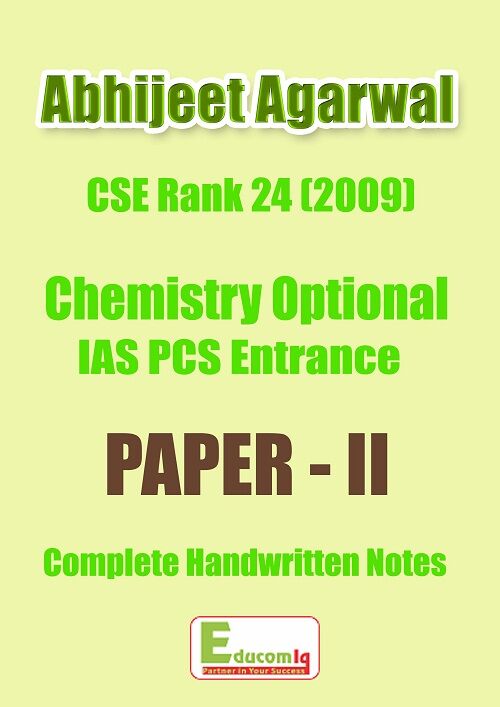 Chemistry Paper 2 Optional Handwritten Notes by Abhijeet Agarwal for IAS abhijeet-agarwal-handwritten-notes-paper-ii-chemistry-optional-ias