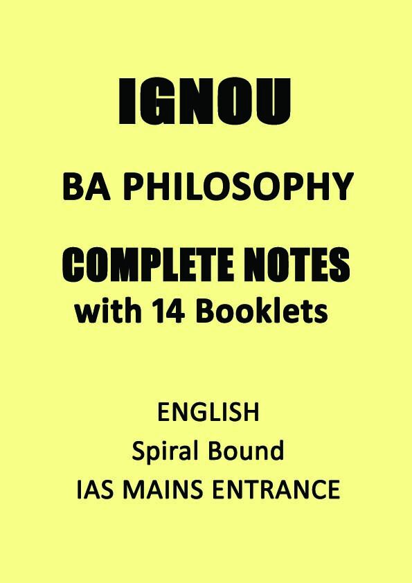 IGNOU BA Philosophy in English ignou-ba-philosophy-optional-notes-in-english-for-ias-mains-entrance-2022
