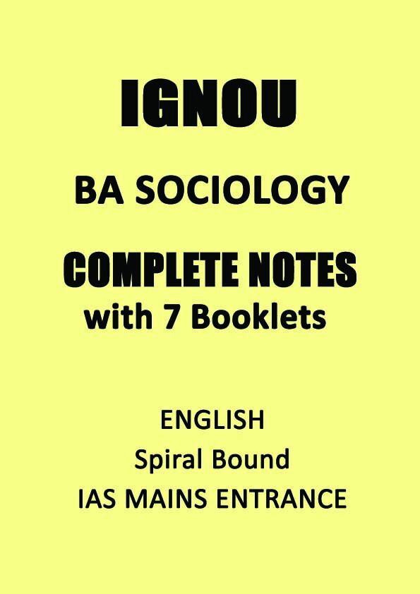 ignou-ba-sociology-optional-notes-in-english-for-ias-mains-entrance-2022