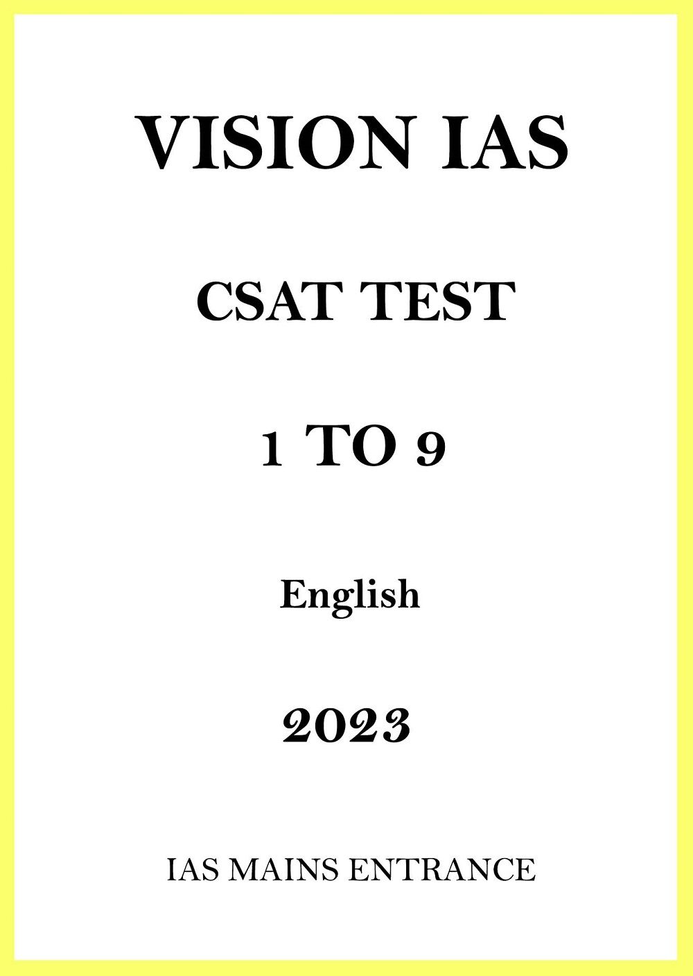 Vision IAS 9 CSAT Test Series Notes for Mains 2023 vision-ias-9-csat-test-series-notes-for-mains-2023