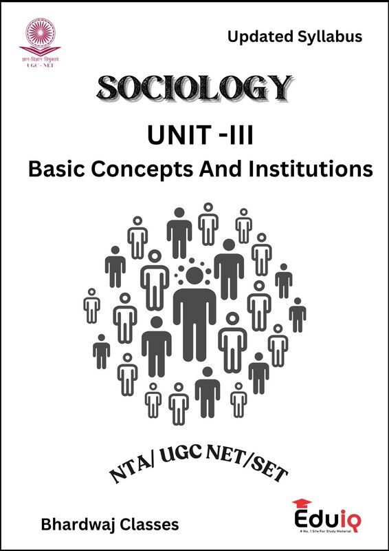 EduIQ Sociology Unitwise III-IV Printed Notes with MCQs for UGC NET 2025 & Competitive Exams