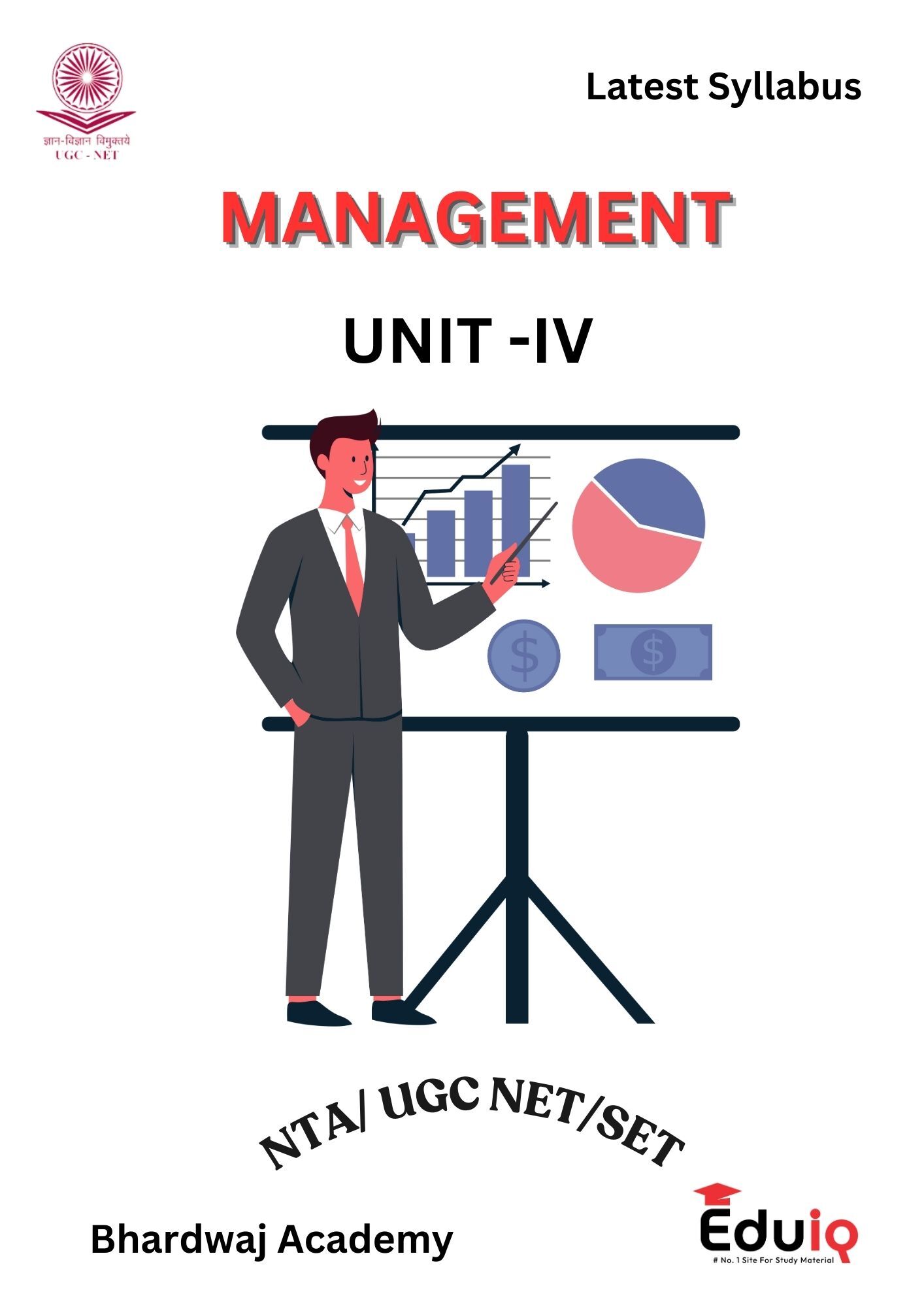 EduIQ Unit 4 to 6 Management Printed Notes by Bhardwaj Academy for UGC NET/SET JRF 2025 with MCQs