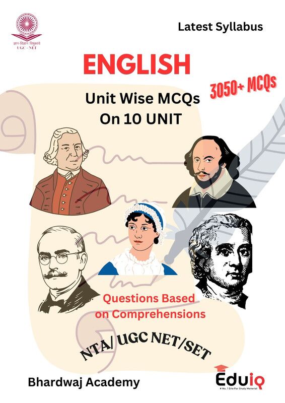 EduIQ English Literature 3050 MCQs Booklet by Bhardwaj Academy for UGC-NET/SET 2025