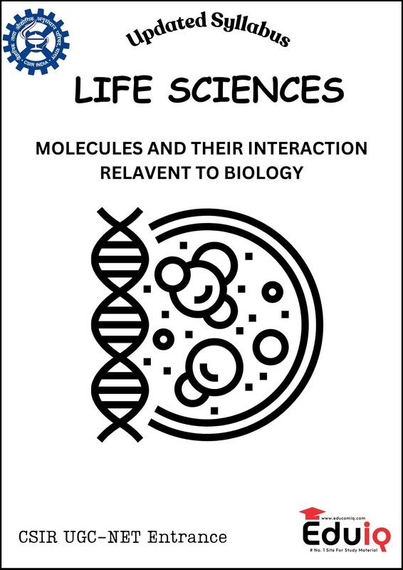 EduIQ Life Science Printed Notes (Chapters 1-6) with MCQs for UGC NET and competitive exams.