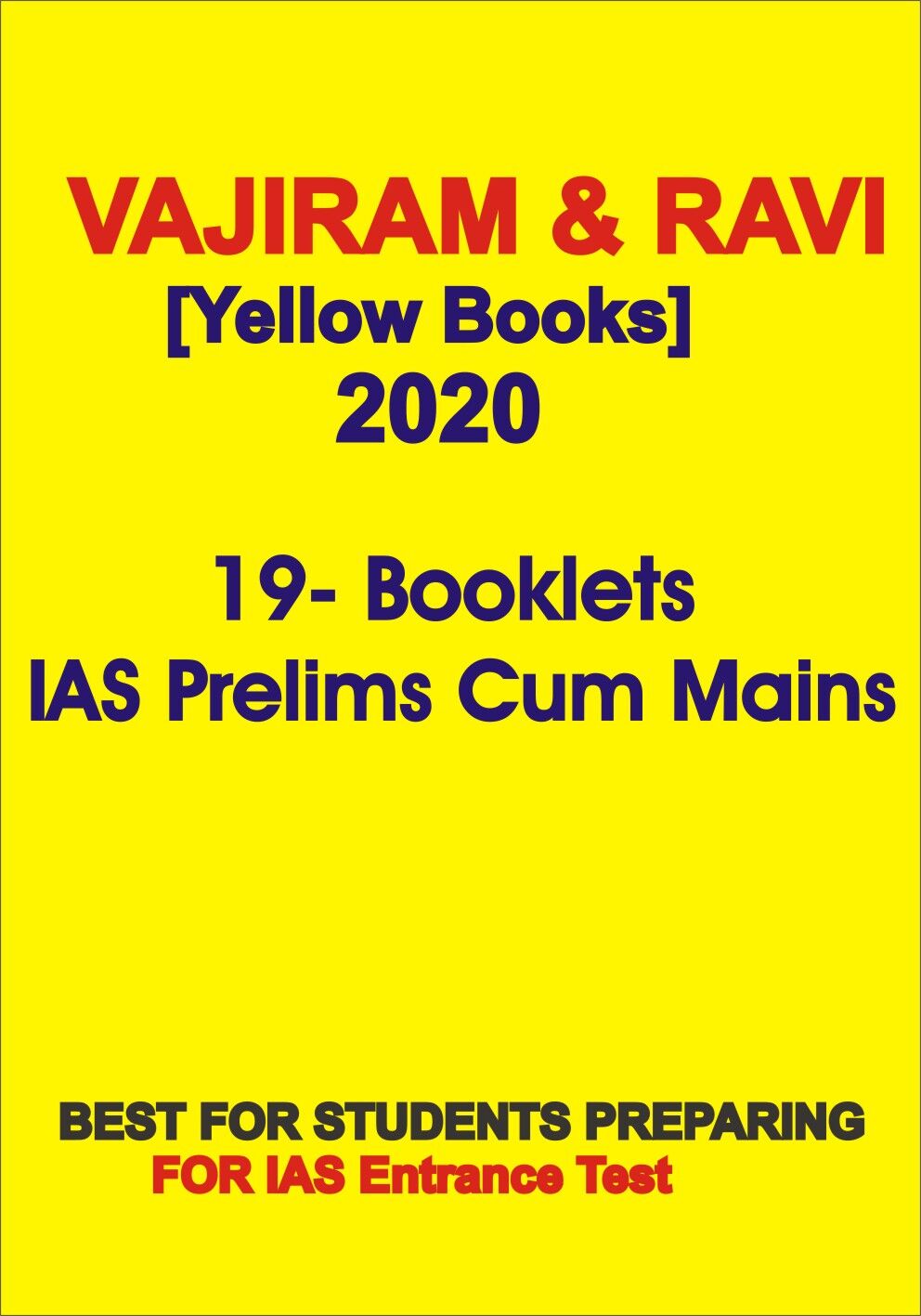 Vajiram And Ravi Yellow Books 2020