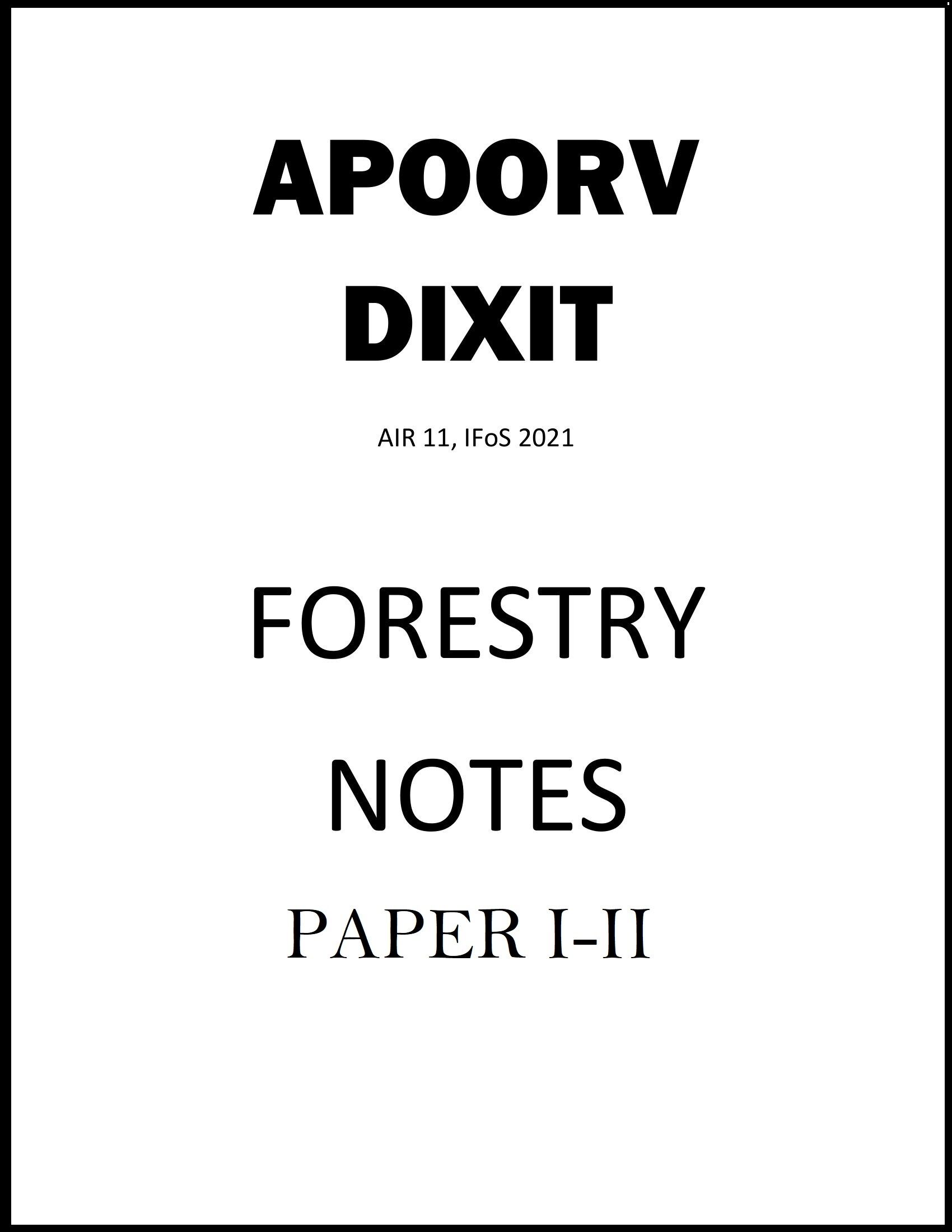 apoorv-dixit-forestry-class-notes-of-paper-1-and-2-for-ias-mains-2024