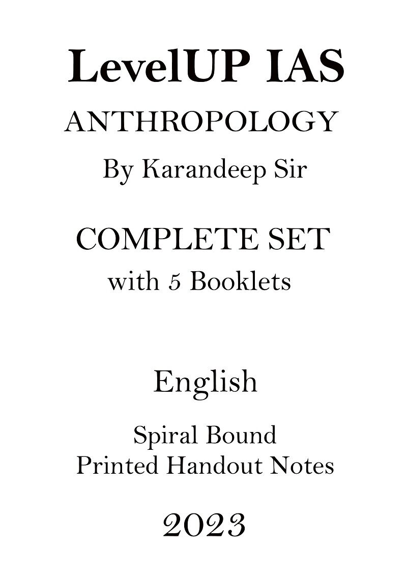 karandeep-sir-full-set-anthropology-optional-printed-notes-by-levelup-ias-for-upsc-mains